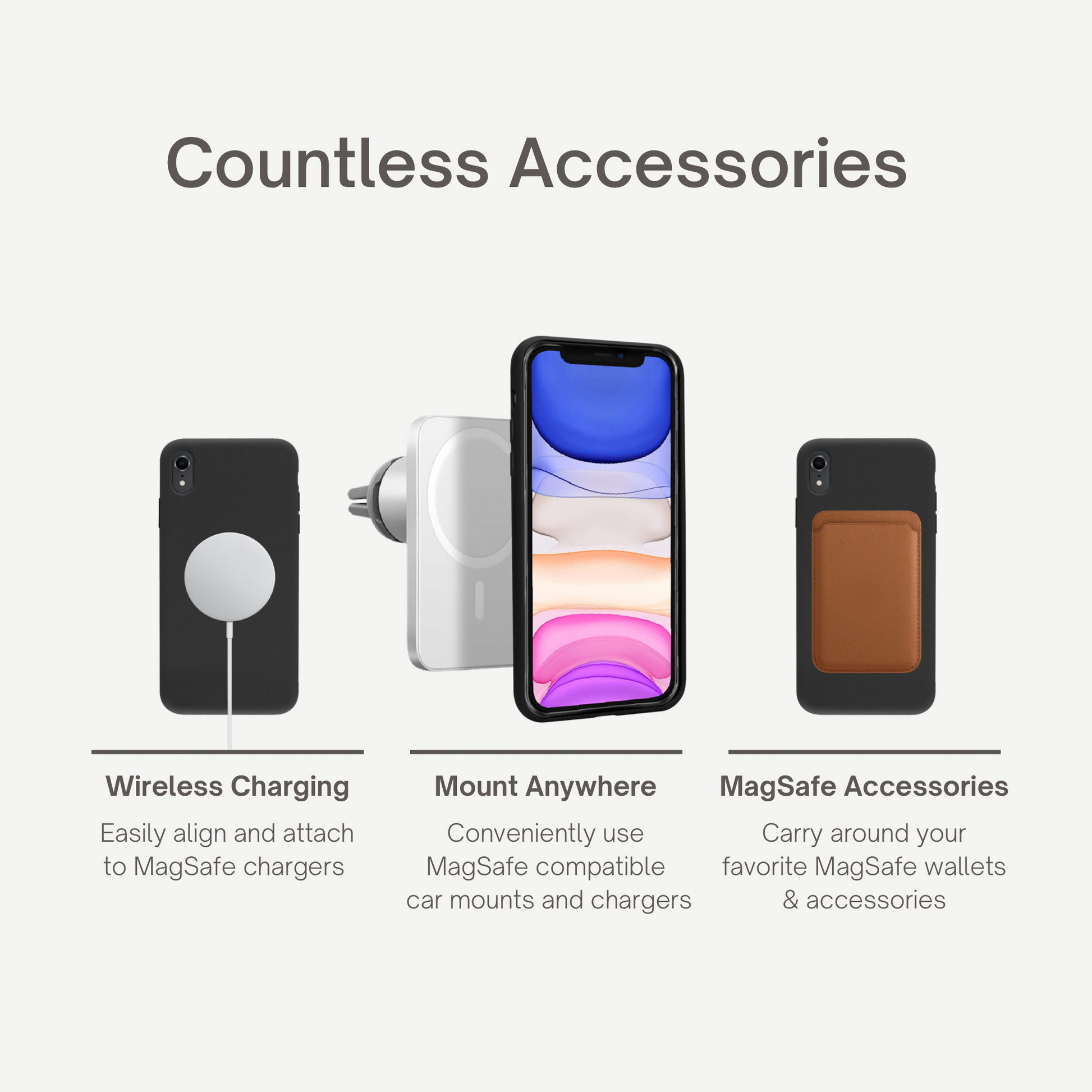  VECI iPhone 11 Magnetic Case, Compatible with MagSafe  Accessories, Soft Touch Silicone (iPhone 11, Light Purple) : Cell Phones &  Accessories